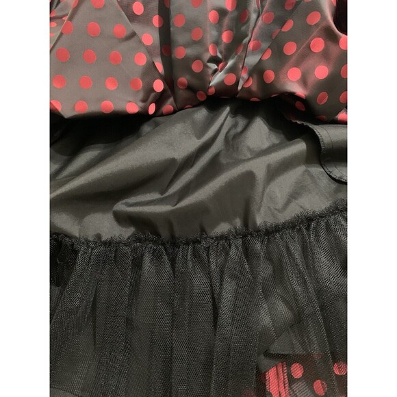 Aidan by Aidan Mattox Burgundy Cocktail Dress Mini Flare Lace‎ Polka Dot Size 2 - Picture 5 of 7